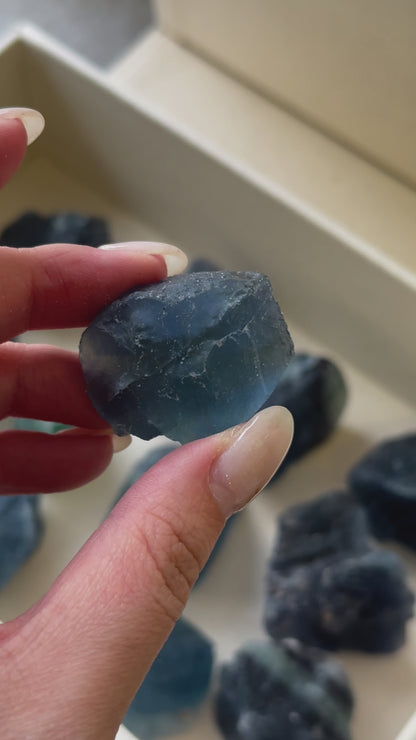 巴西藍綠螢石原石 Brazil Raw Fluorite （20-30mm)