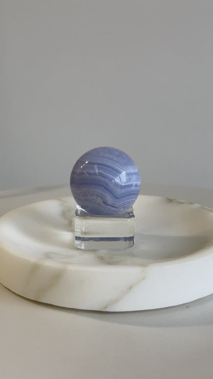 藍紋瑪瑙球 Blue Lace Agate Sphere