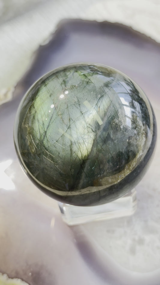 藍光拉長石球 Labradorite Sphere