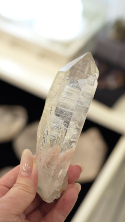 Indian Himalayan Green Phantom quartz