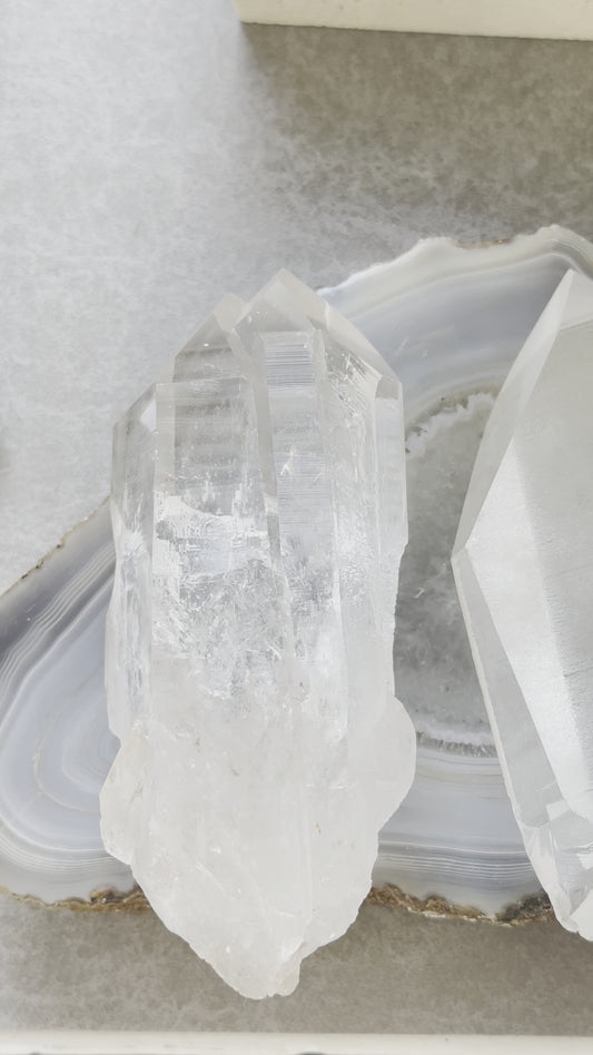 收藏級巴西雷姆尼亞種子雙生白水晶 Lemurian Seed Crystal