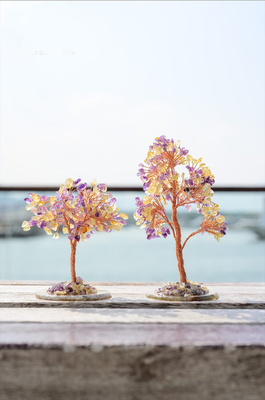 紫晶黃晶水晶樹 - ART OF GEM