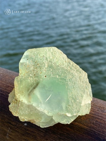 青蘋果綠螢石原石 - ART OF GEM 