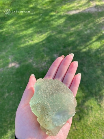 青蘋果綠螢石原石 - ART OF GEM 