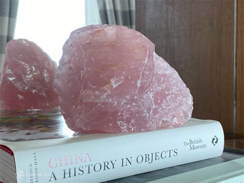 莫桑比亞星光粉晶原石 Raw Rose Quartz from Mozambique