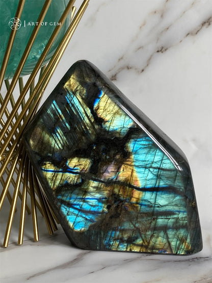 拉長石擺件 Labradorite - ART OF GEM 